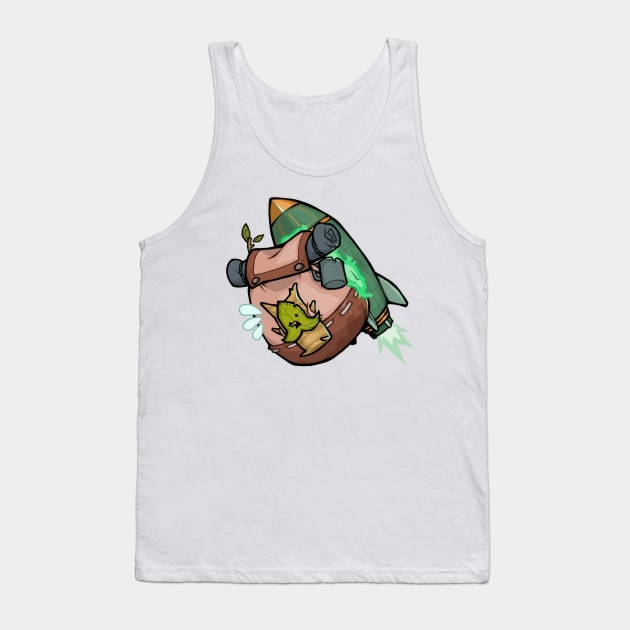 Korok Rocket Space Program Tank Top by toothy.crow